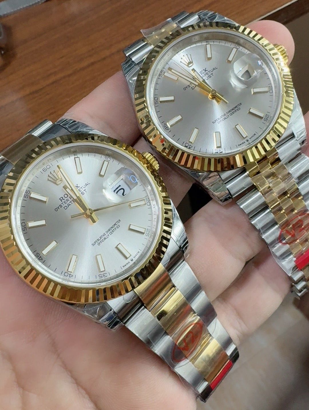 Rolex Datejust 41 – Cadran argenté VSF SUPER CLONE – 126333 – Lunette cannelée – Bracelet Oyster