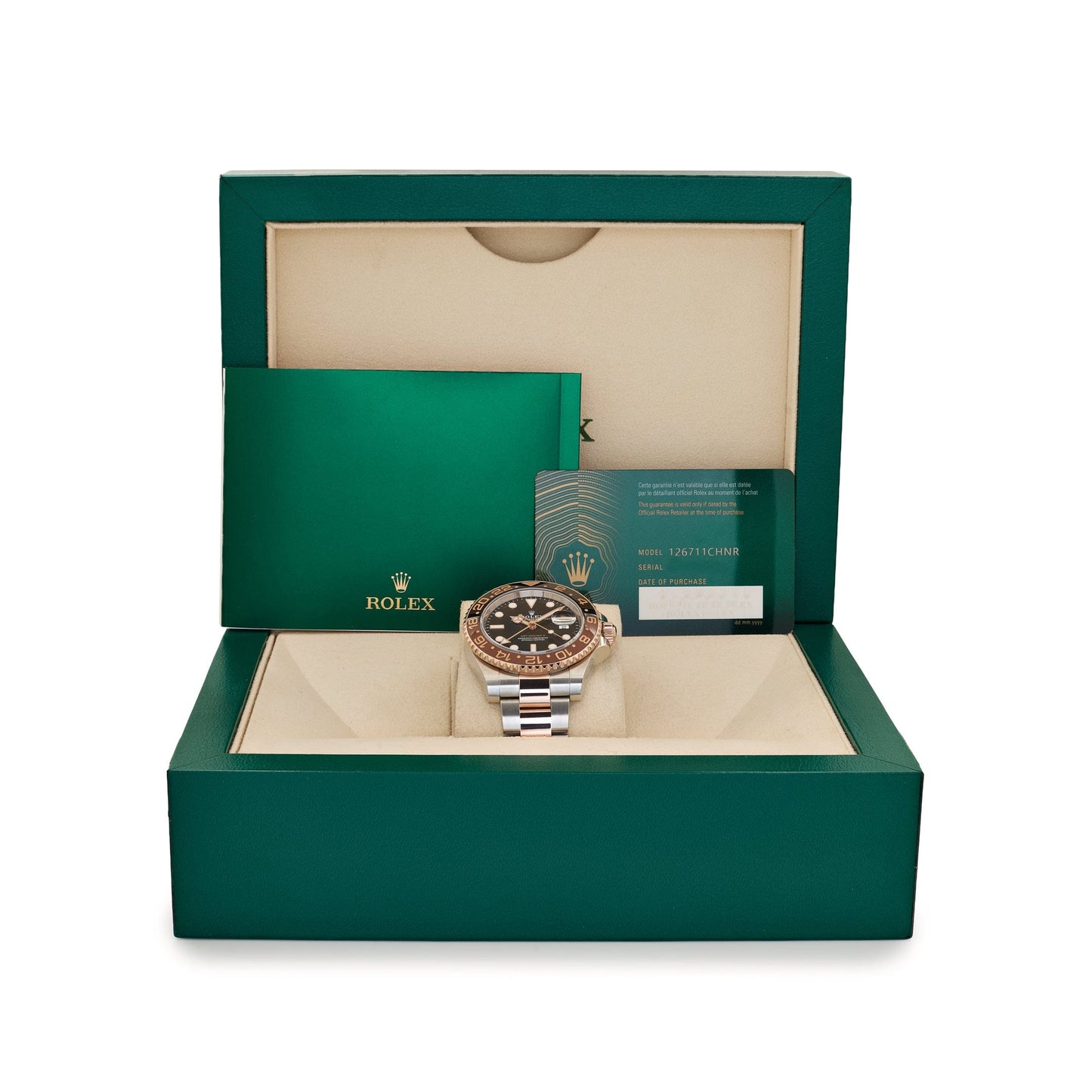 Rolex GMT-Master II 126711CHNR « Root Beer » Acier inoxydable Or rose Cadran noir (2021)