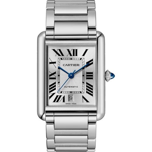 Cartier Santos Chronograph Schwarze Lünette