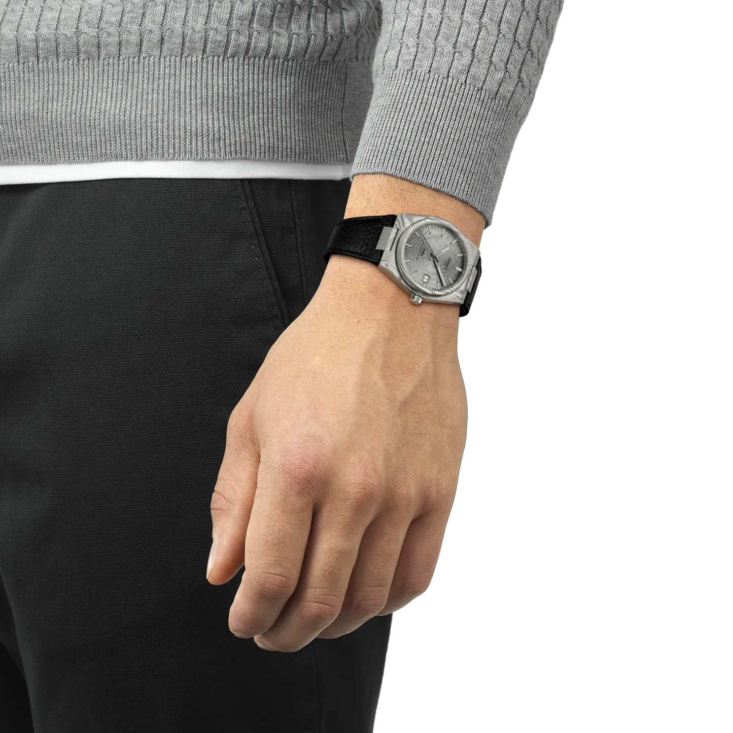 Cartier Santos Chronograph Schwarze Lünette