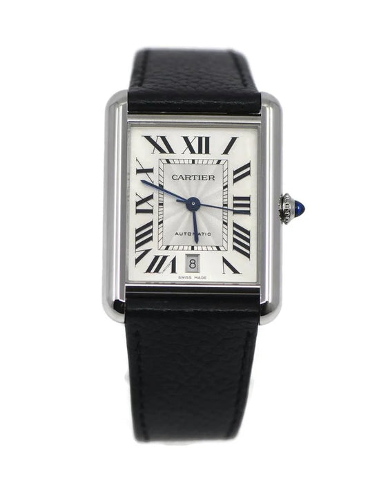 Cartier Santos Chronograph Schwarze Lünette