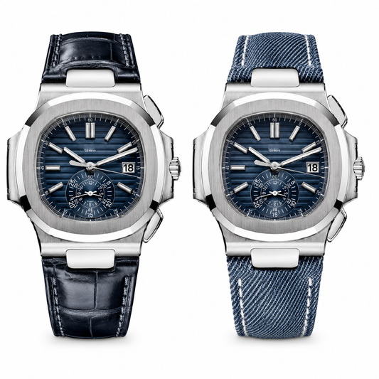 Coffret Patek Philippe 2 bracelets – cuir et denim