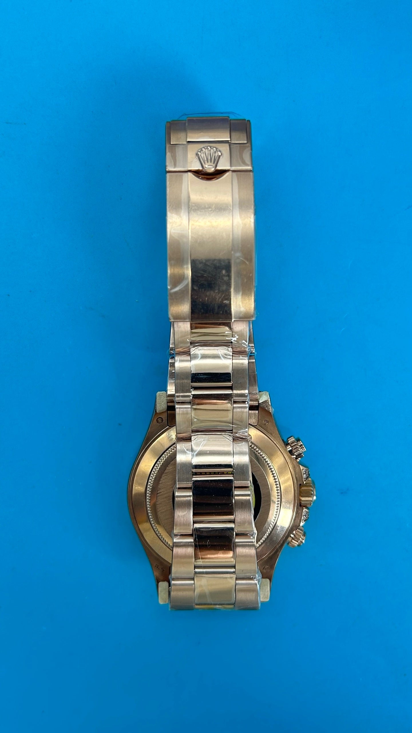 Rolex Daytona « Rainbow » MZ SUPER CLONE Or Rose Cadran Noir Lunette Saphir