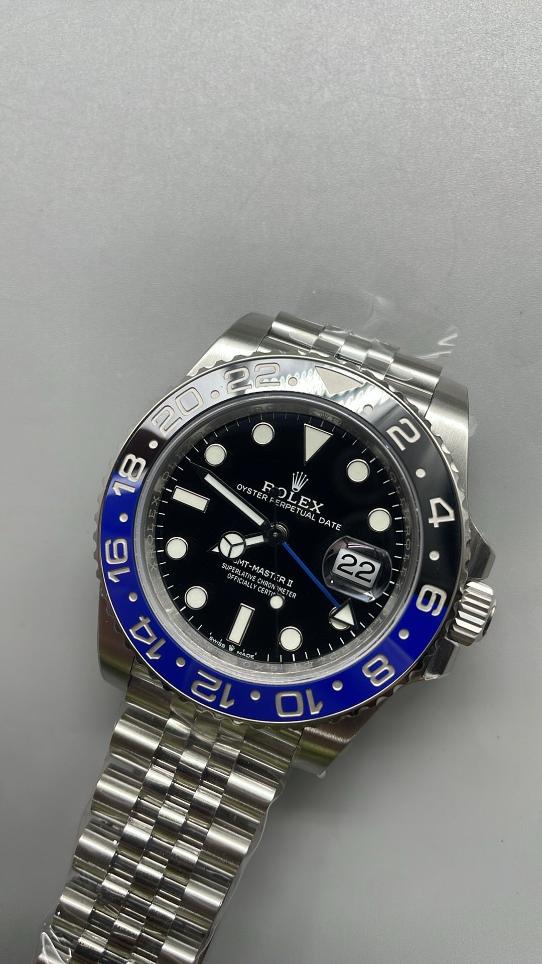 Rolex GMT-Master II "Batman" 40 – VSF SUPER CLONE – 126710BLNR – Bracelet Jubilé