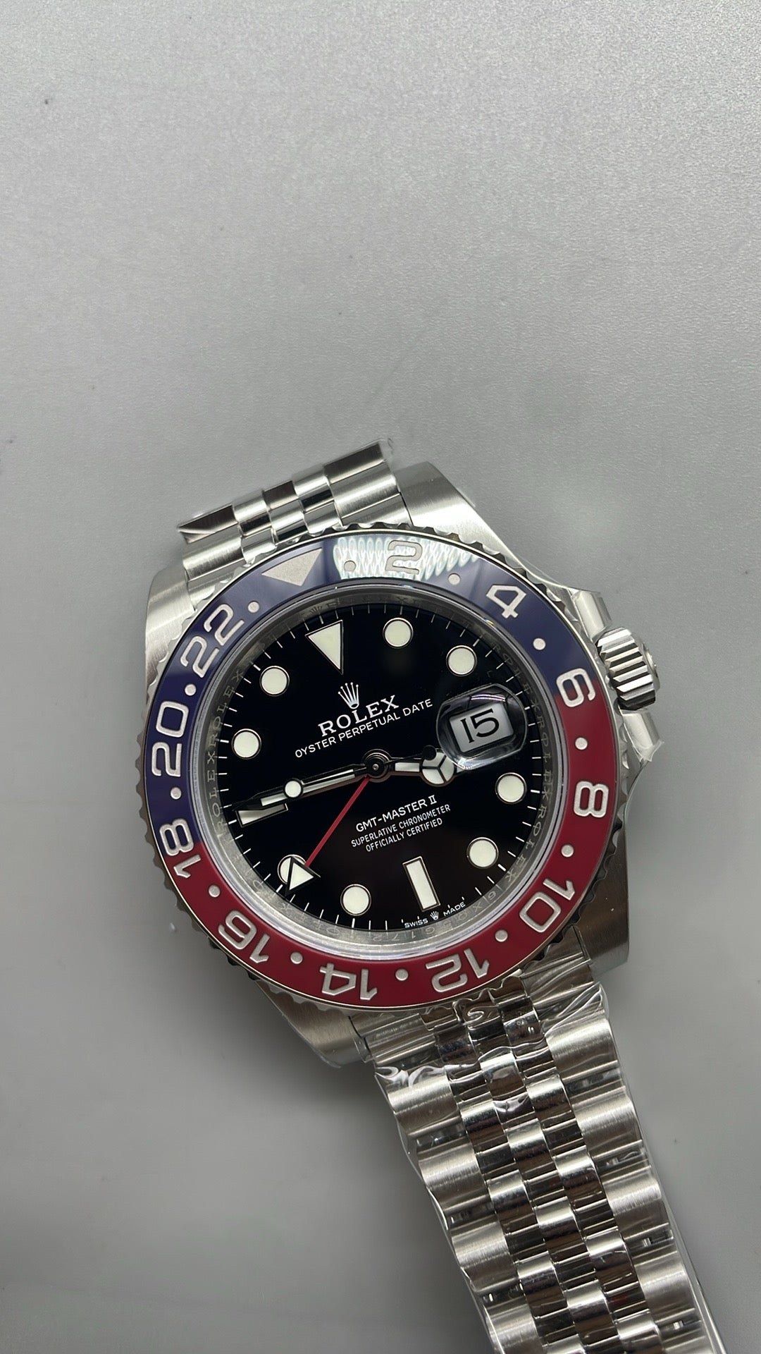 Rolex GMT-Master II 3285 V3 – 126710BLRO 'Pepsi' Acier Inoxydable Cadran Noir Jubilee (2025)
