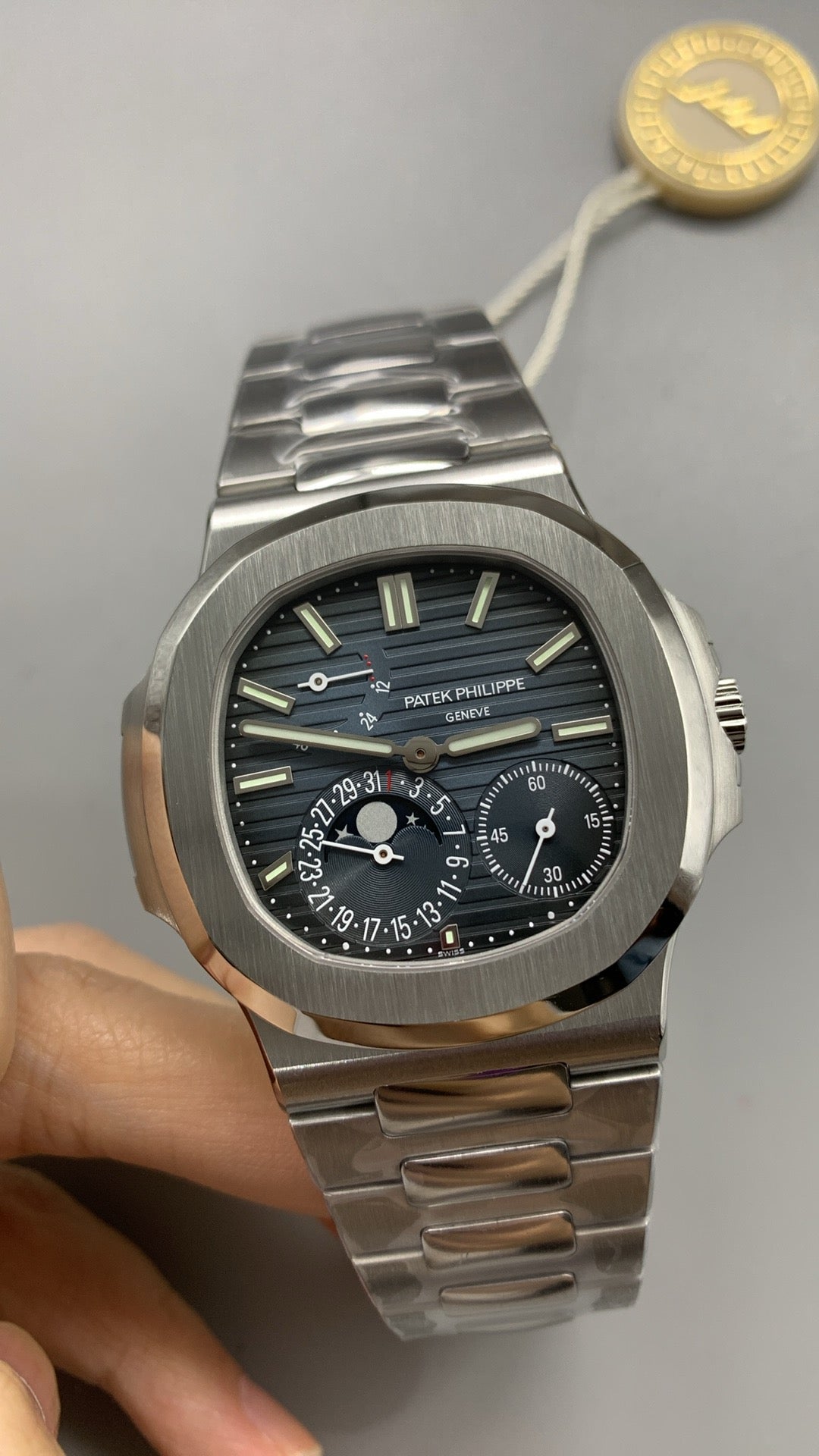 Patek Philippe Nautilus Phases de Lune Acier Inoxydable 5712/1A-001