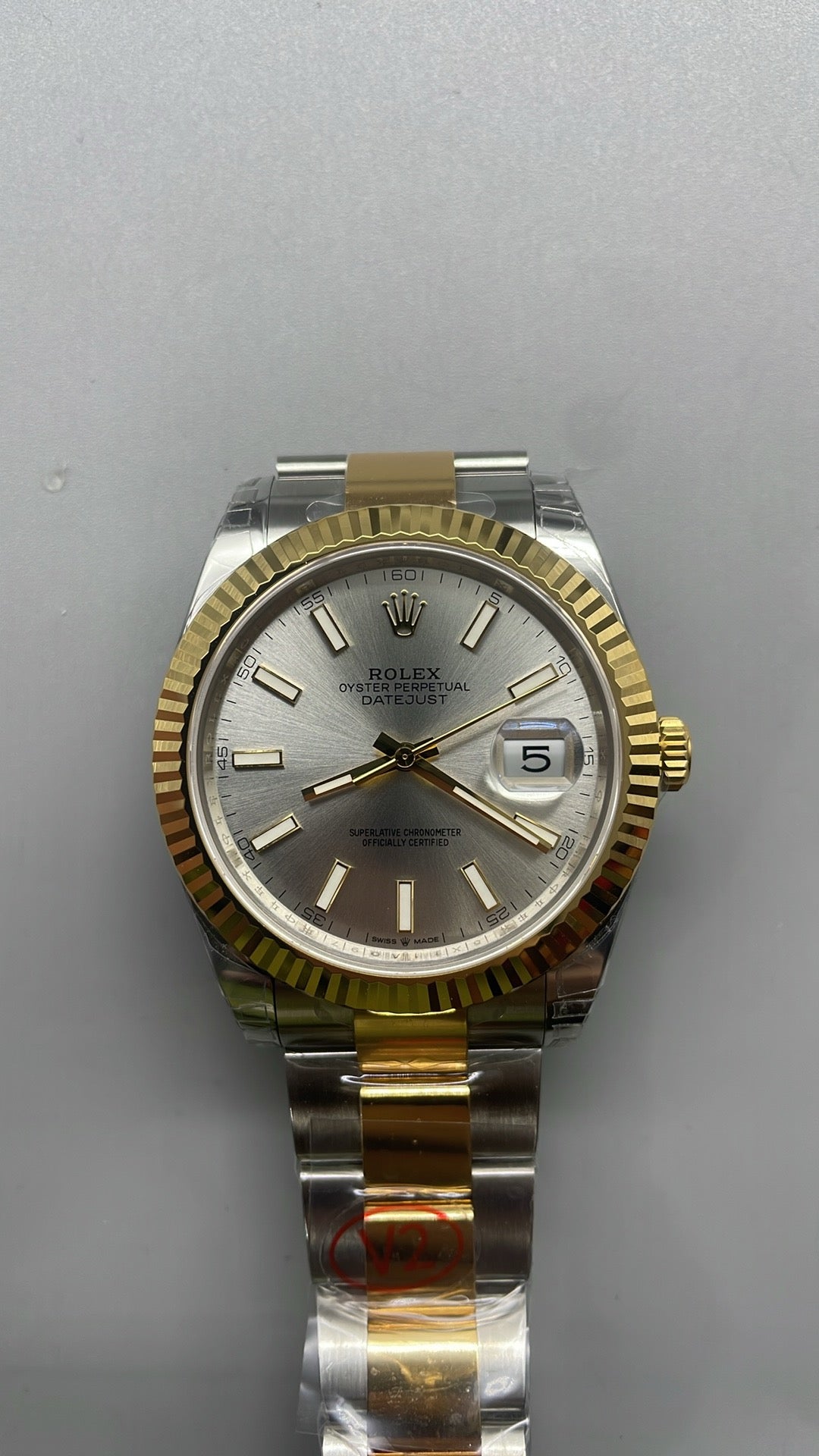 Rolex Datejust 41 – Cadran argenté VSF SUPER CLONE – 126333 – Lunette cannelée – Bracelet Oyster