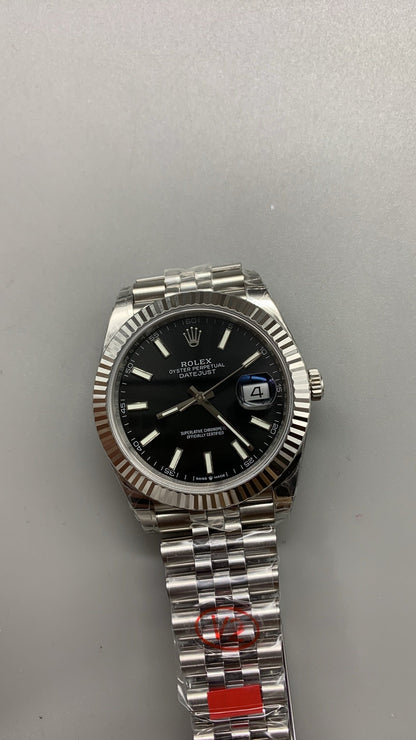 Rolex Datejust 41 126300 Acier Inoxydable Cadran Noir Jubilé