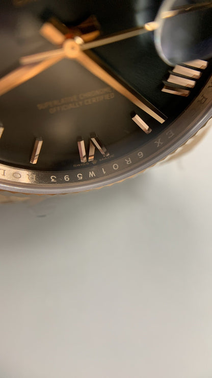 Rolex Day-Date 40 – Cadran vert olive VSF SUPER CLONE – 228235 – Lunette cannelée – Bracelet President