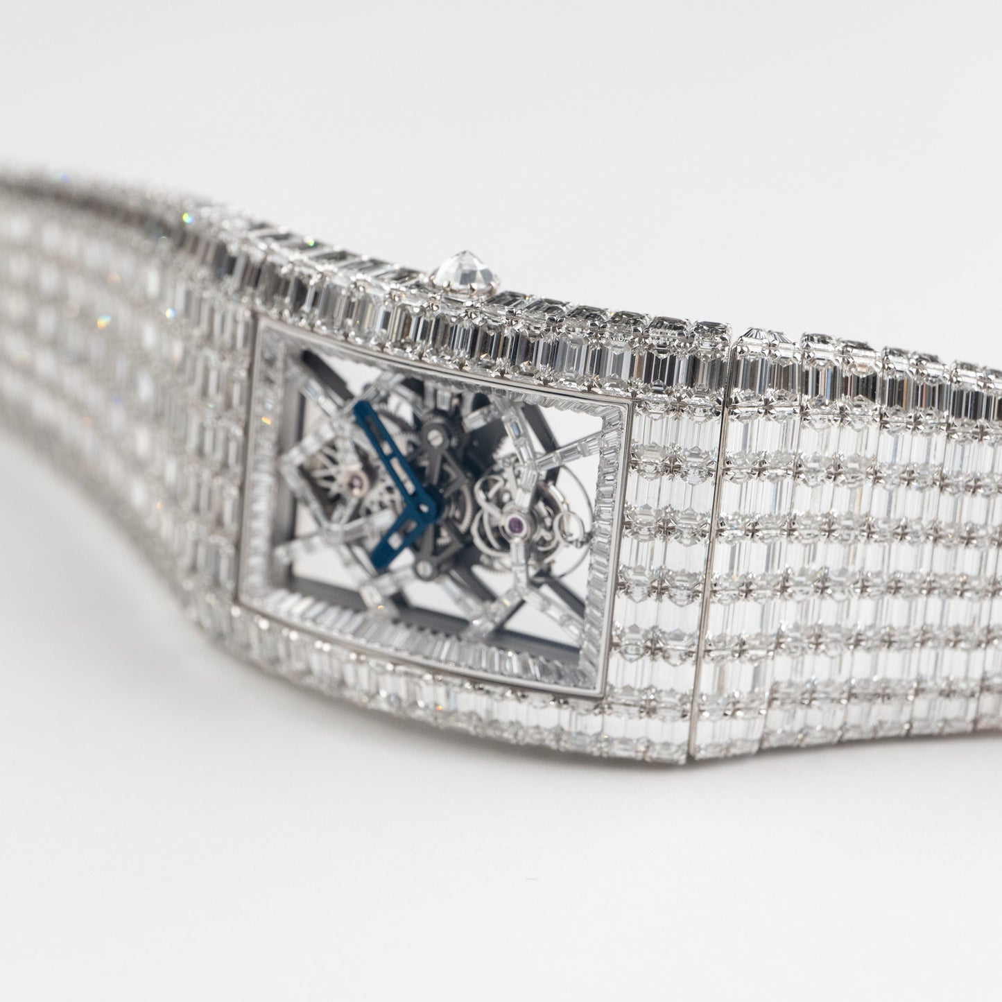 Jacob & Co. Billionaire III BL115.30.BD.AA.A30BD Tourbillon Or Blanc Sertie de Diamants Édition Limitée à 18 Exemplaires