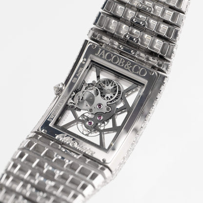 Jacob & Co. Billionaire III BL115.30.BD.AA.A30BD Tourbillon Or Blanc Sertie de Diamants Édition Limitée à 18 Exemplaires