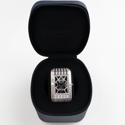Jacob & Co. Billionaire III BL115.30.BD.AA.A30BD Tourbillon Or Blanc Sertie de Diamants Édition Limitée à 18 Exemplaires