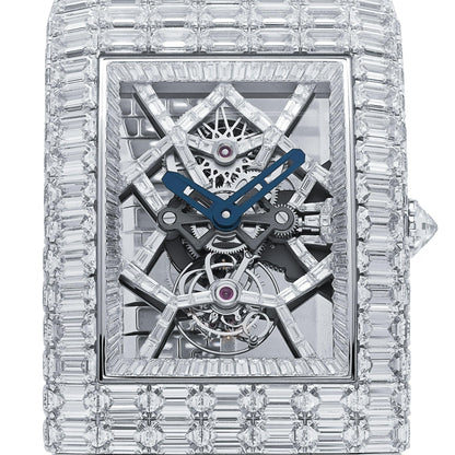 Jacob & Co. Billionaire III BL115.30.BD.AA.A30BD Tourbillon Or Blanc Sertie de Diamants Édition Limitée à 18 Exemplaires