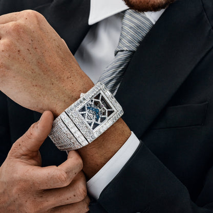 Jacob & Co. Billionaire III BL115.30.BD.AA.A30BD Tourbillon Or Blanc Sertie de Diamants Édition Limitée à 18 Exemplaires