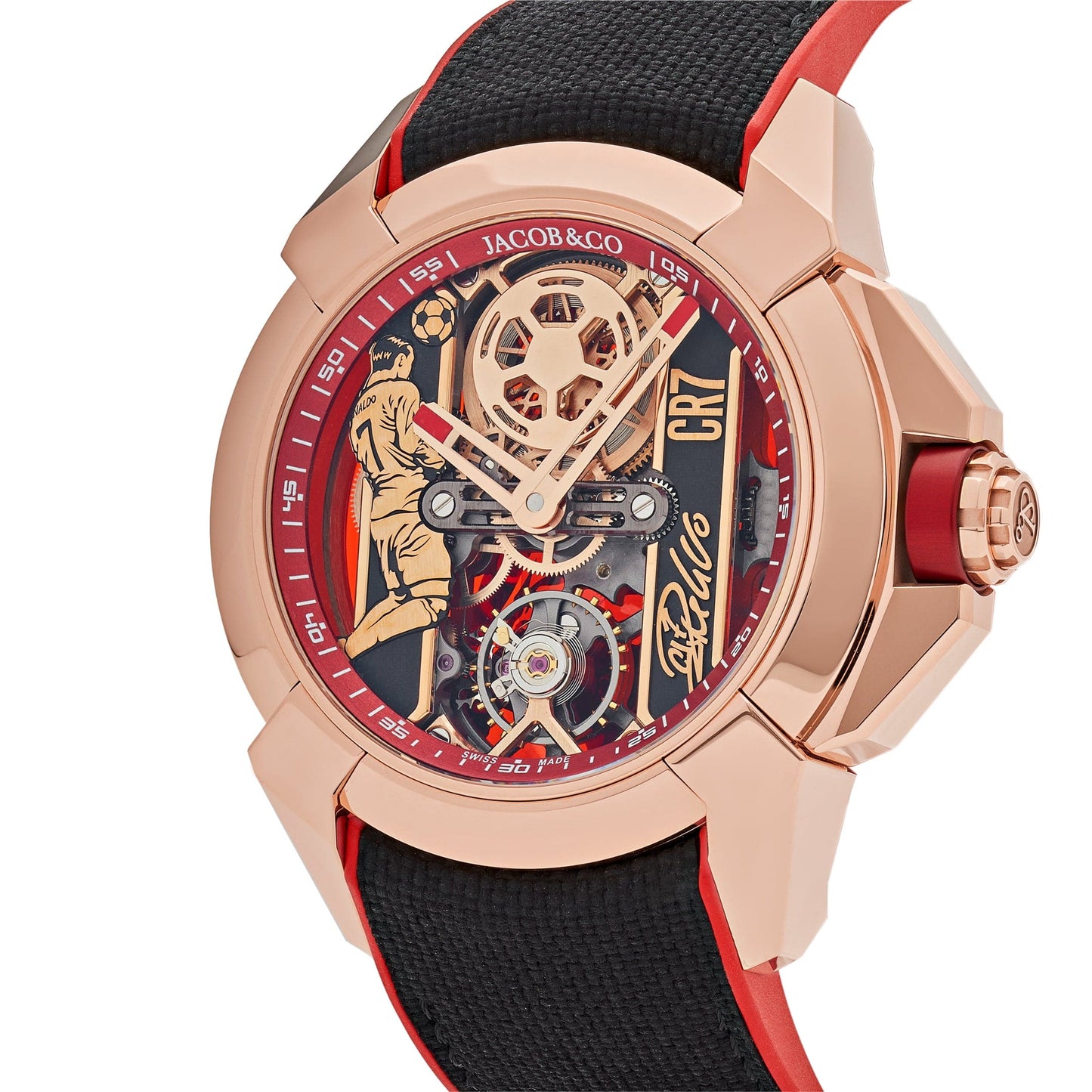 Jacob & Co. V2 CR7 Epic X Collection EX120.43.AE.AA.A Flight of CR7 Or Rose Édition Limitée (2024)
