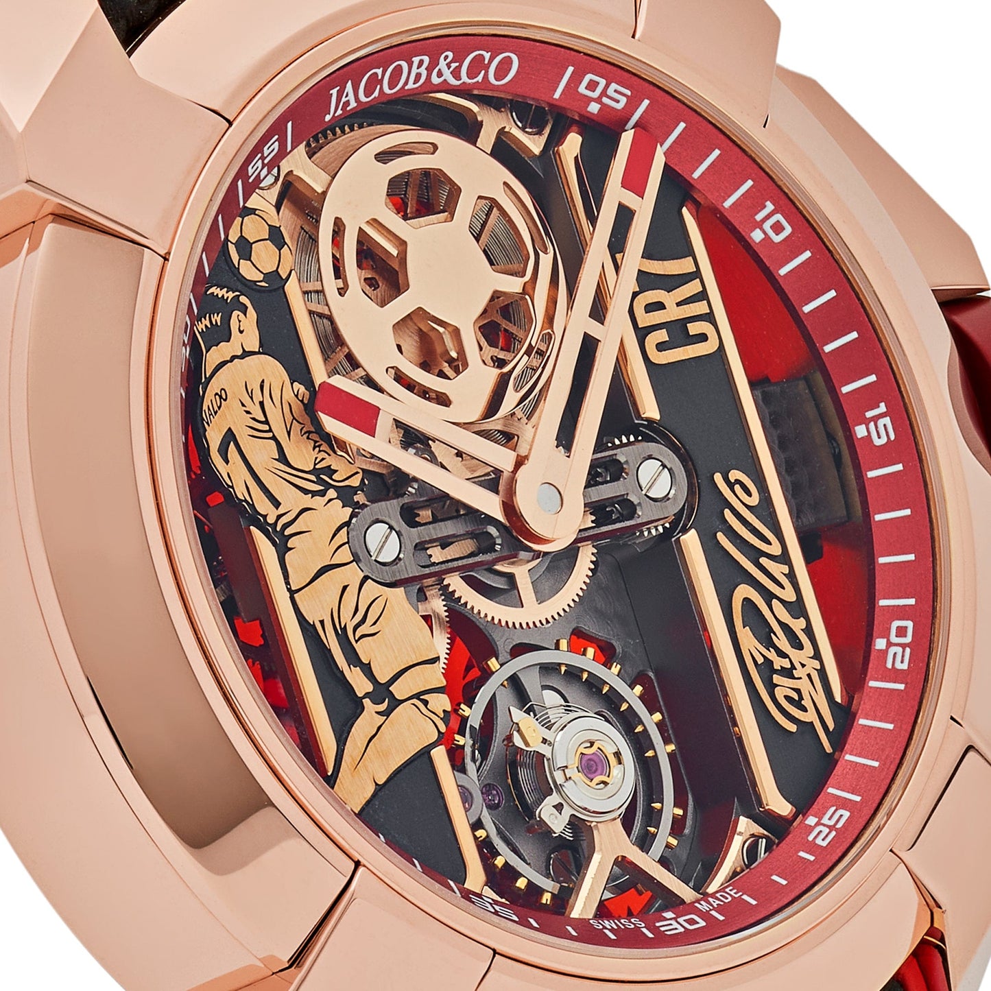 Jacob & Co. V2 CR7 Epic X Collection EX120.43.AE.AA.A Flight of CR7 Or Rose Édition Limitée (2024)