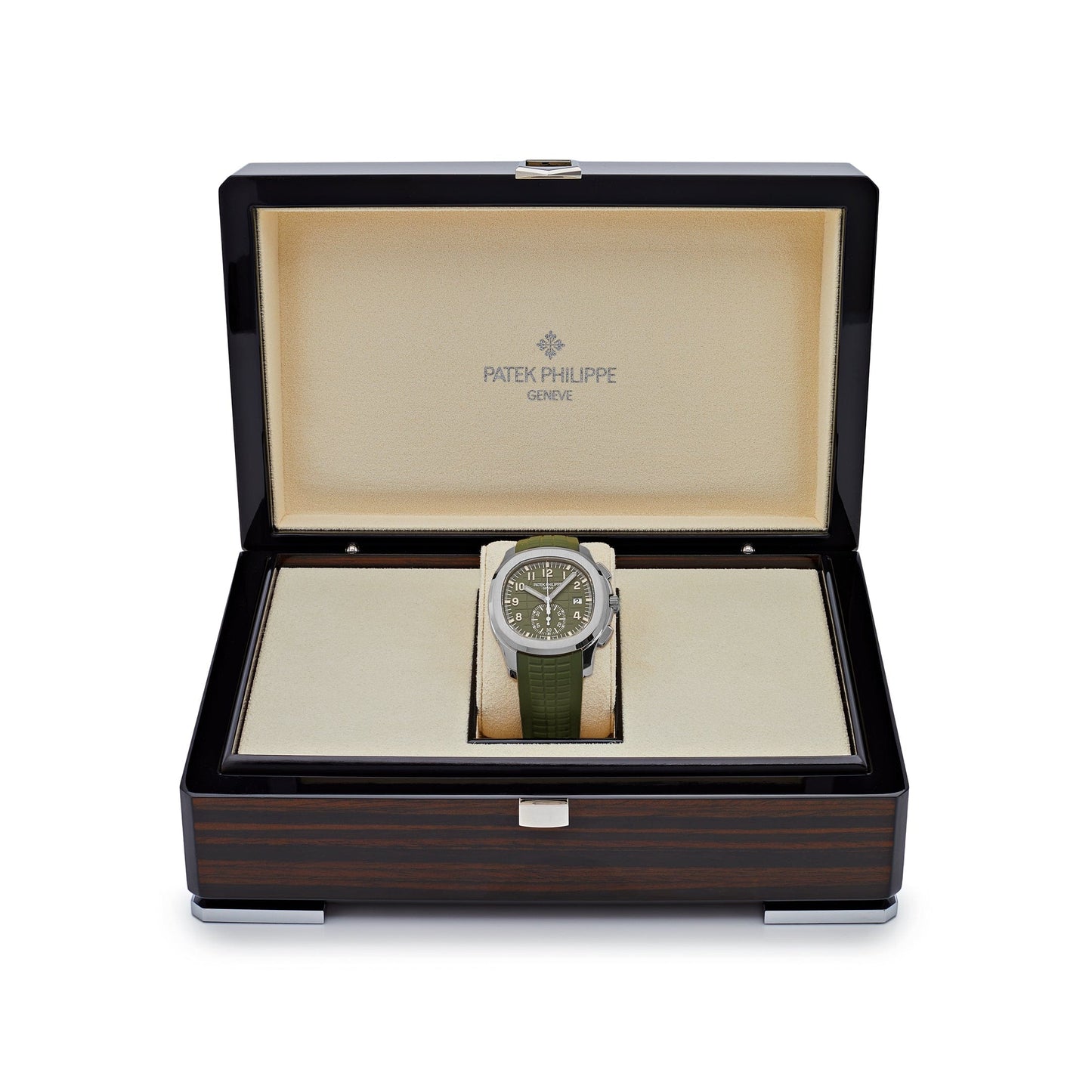 Patek Philippe Aquanaut 3285 V3 – 5968G-010 Chronographe Or Blanc Cadran Vert Kaki (2023)