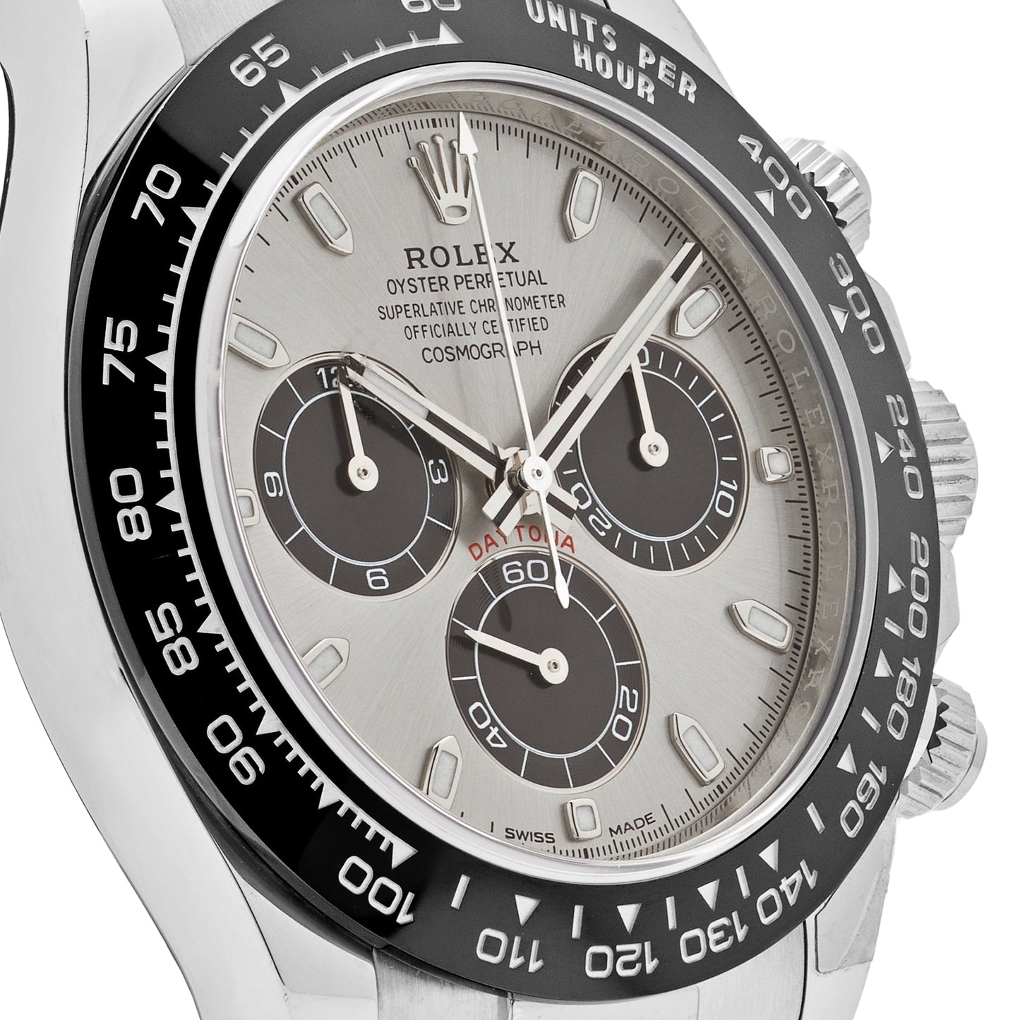 Rolex Daytona 116519LN 'Ghost' Or Blanc Acier et Cadran Noir Vif