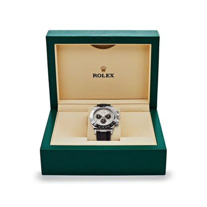 Rolex Daytona 116519LN 'Ghost' Or Blanc Acier et Cadran Noir Vif