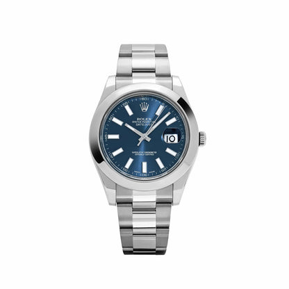 Rolex Datejust 41 116300 Acier inoxydable Cadran bleu Oyster