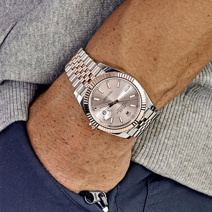 Rolex Datejust 41 126331 Or Rose Acier Cadran Sundust Jubilé (2024)