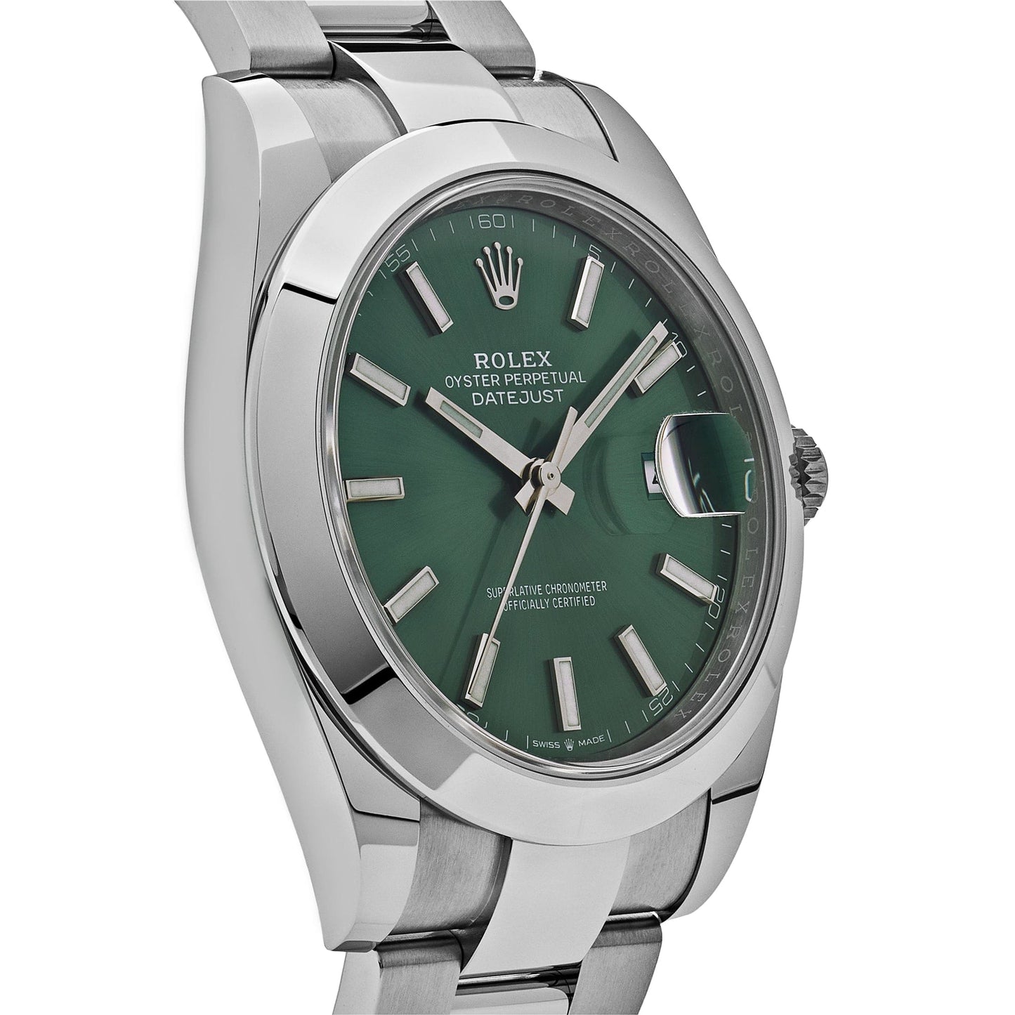 Rolex Datejust 41 126300 Acier Vert Cadran Oyster (2025)