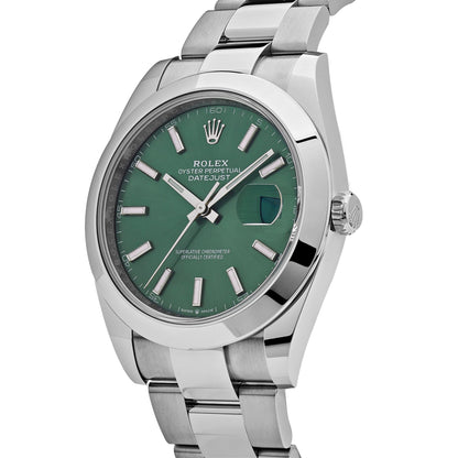 Rolex Datejust 41 126300 Acier Vert Cadran Oyster (2025)