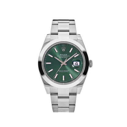 Rolex Datejust 41 126300 Acier Vert Cadran Oyster (2025)
