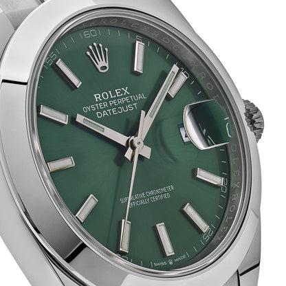 Rolex Datejust 41 126300 Acier Vert Cadran Oyster (2025)
