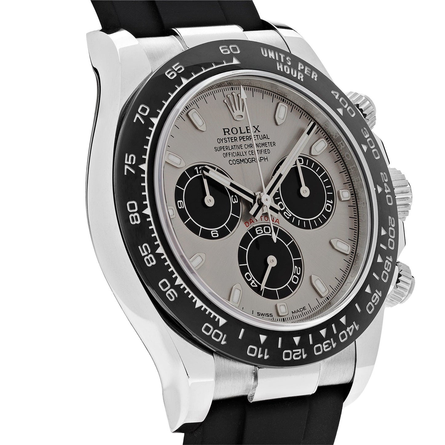 Rolex Daytona 116519LN 'Ghost' Or Blanc Acier et Cadran Noir Vif