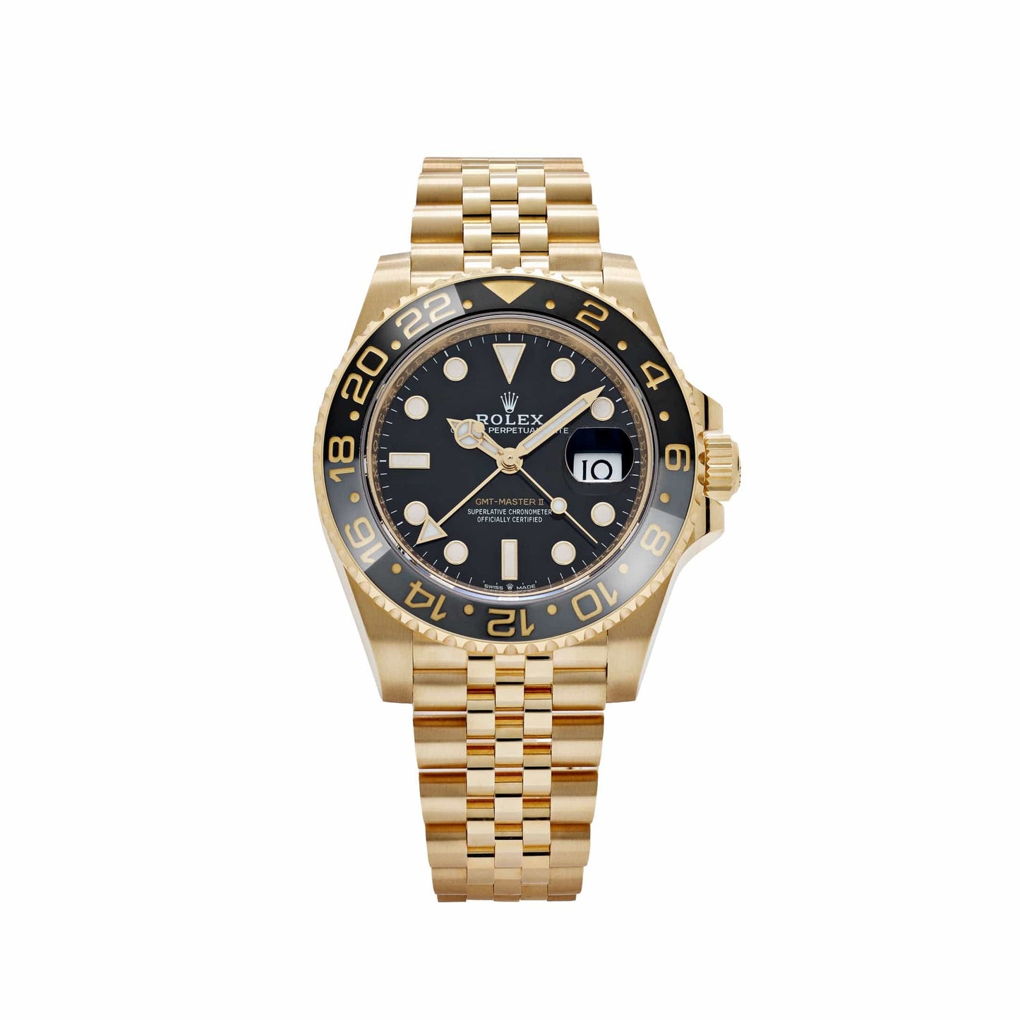 Rolex GMT-Master II 3285 V3 – 126718GRNR Or Jaune Cadran Noir Jubilé (2023)