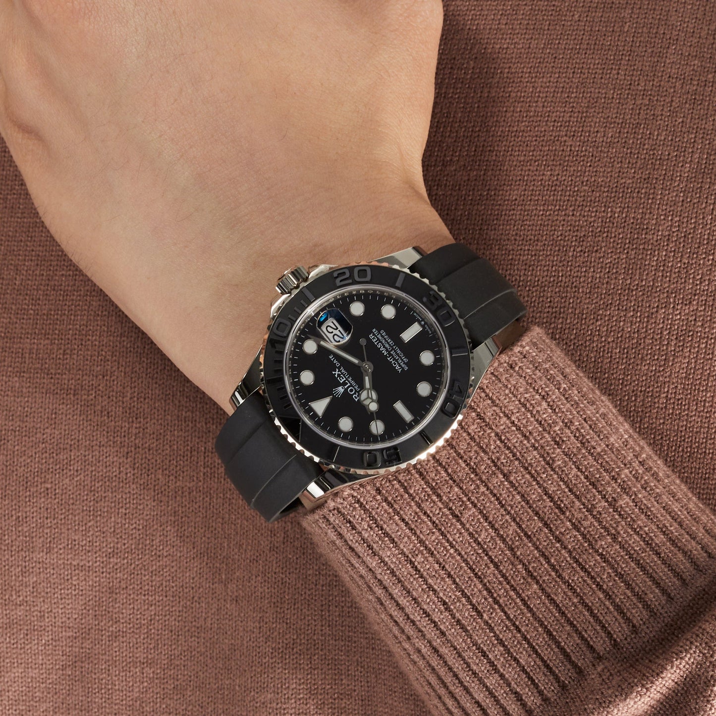 Rolex Yacht-Master 42 226659 Or Blanc Cadran Noir